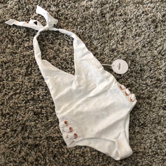 NWT Tori Praver Jolie Textured One-Piece Swimsuit - Picture 8 of 8